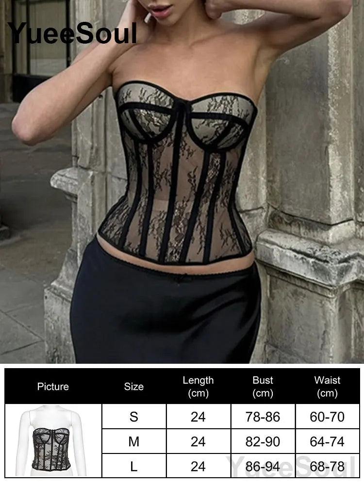 Sexy Slim Tube Crop Top Y2K