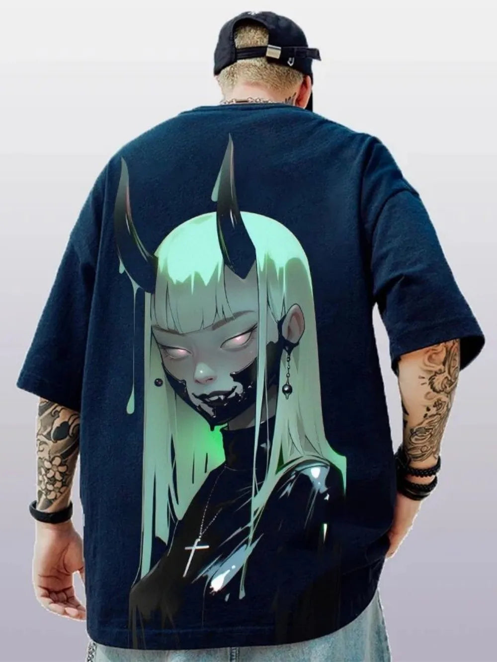 Men’s Quick-Dry Anime Print T-Shirt – Breathable Outdoor Tee