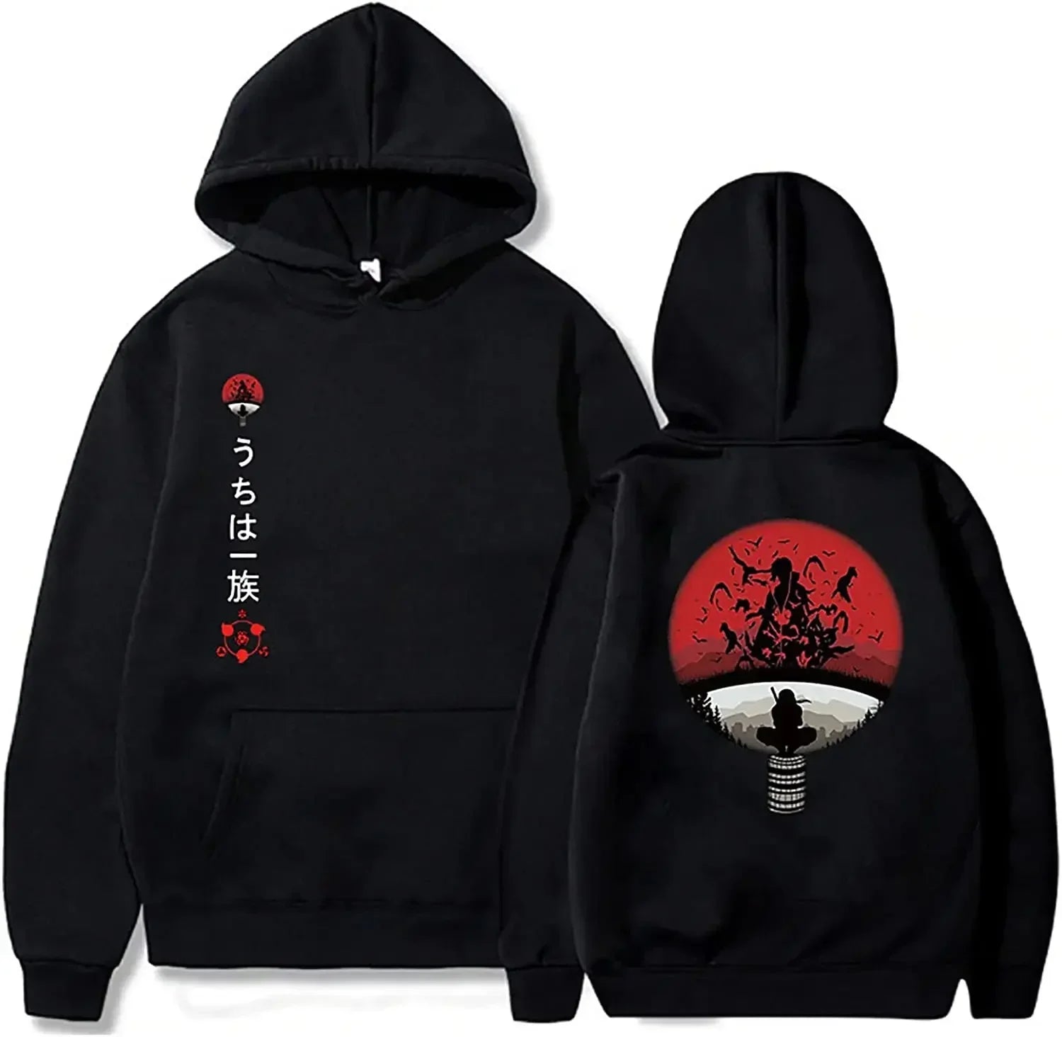 Anime Itachi Hoodie – Unisex Akatsuki Sweatshirt for Fall/Winter