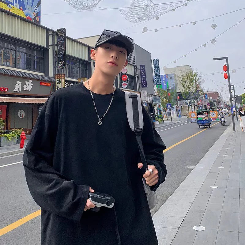 Men’s Casual Biker Blazer – Padded Shoulder Autumn Jacket