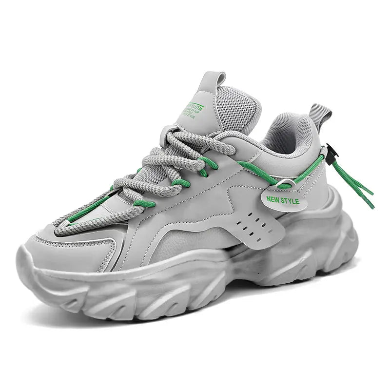 Men’s Breathable Thick-Soled Casual Sneakers – Comfortable All-Season Shoes