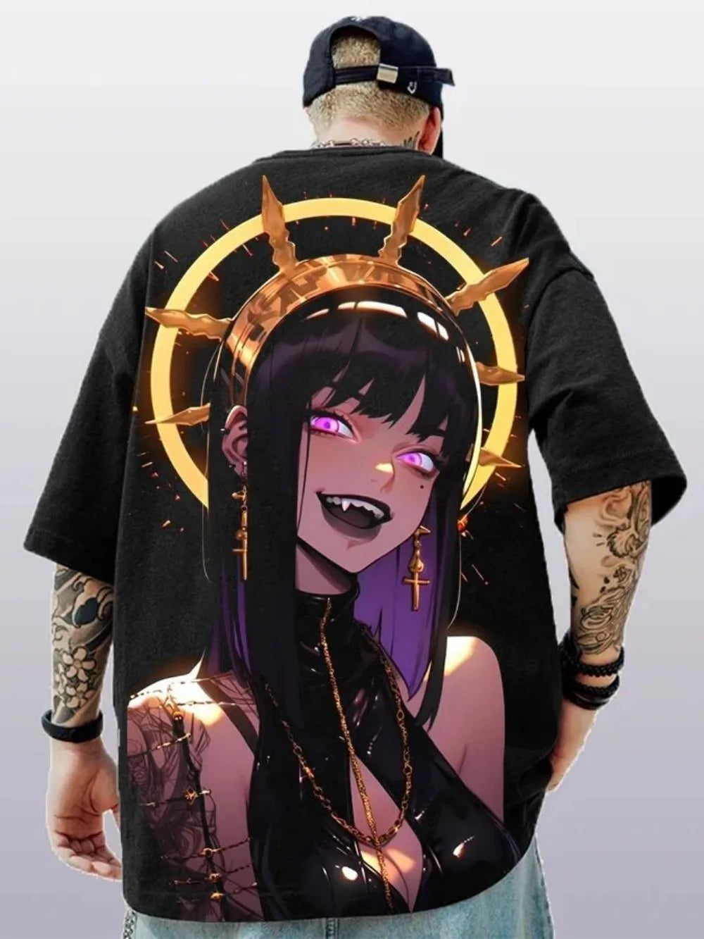 Men’s Quick-Dry Anime Print T-Shirt – Breathable Outdoor Tee