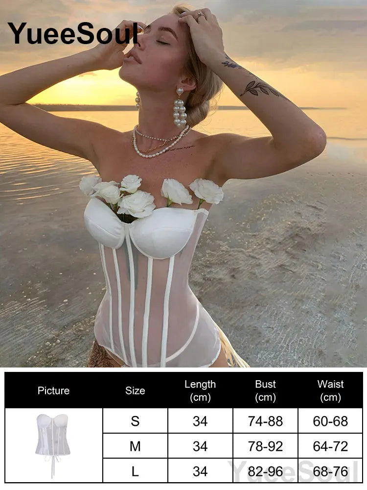 Sexy Slim Tube Crop Top Y2K