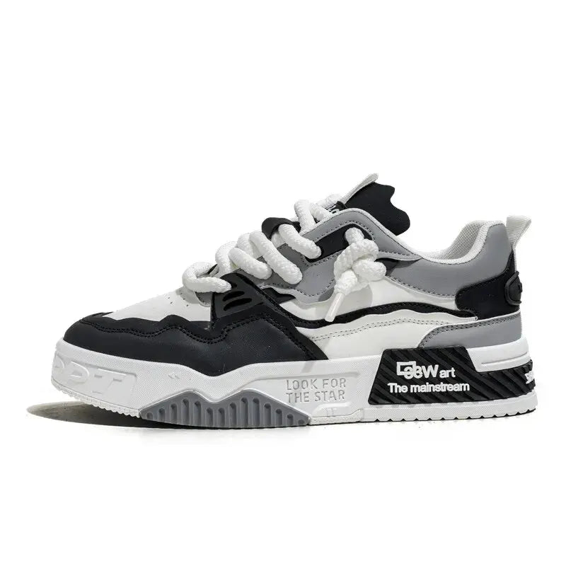 Men’s Casual Non-Slip Lace-Up Sneakers – Comfortable Outdoor Shoes