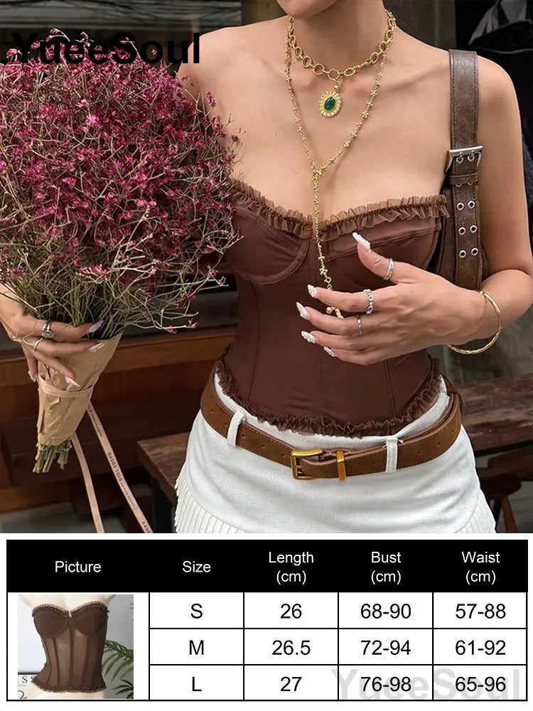 Sexy Slim Tube Crop Top Y2K