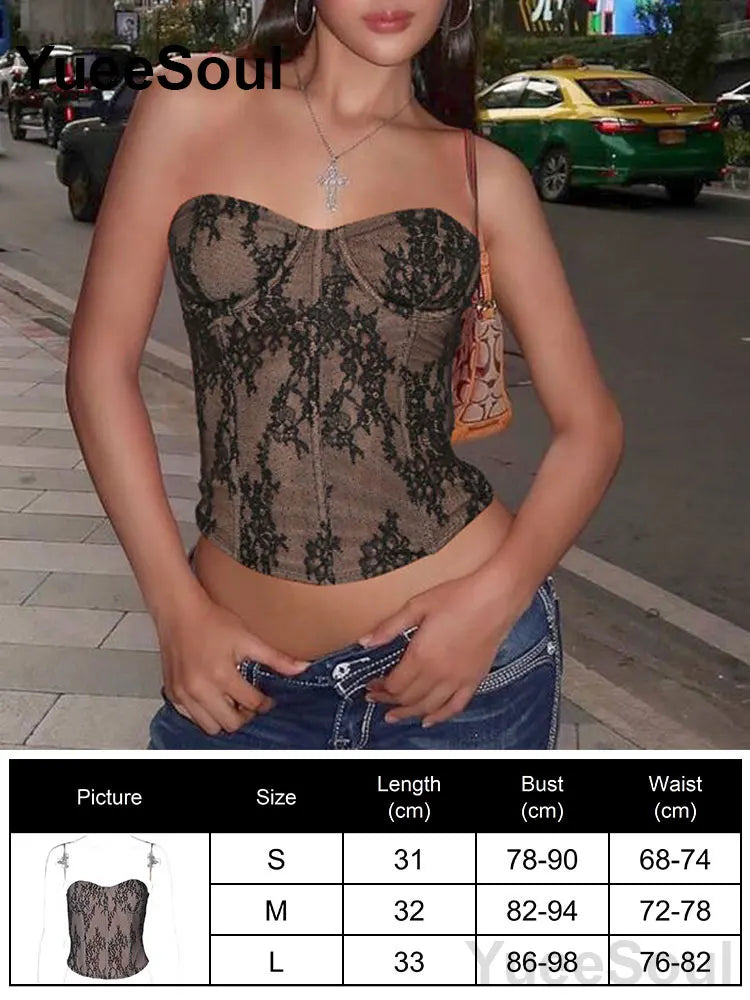 Sexy Slim Tube Crop Top Y2K