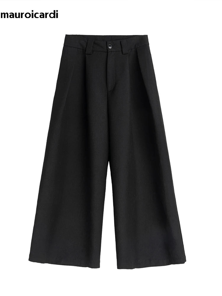 Oversized Black Wide Leg Pants Men