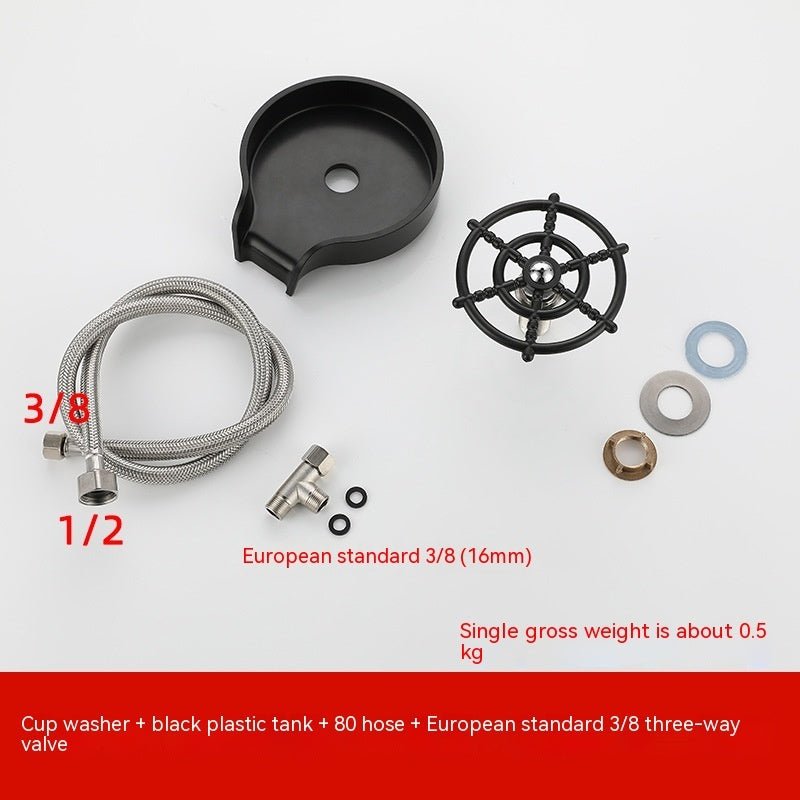 Bar Counter Cup Washer Sink High - pressure Spray Automatic Faucet Coffee Pitcher Wash Cup Tool Kitchen - Lia_Store