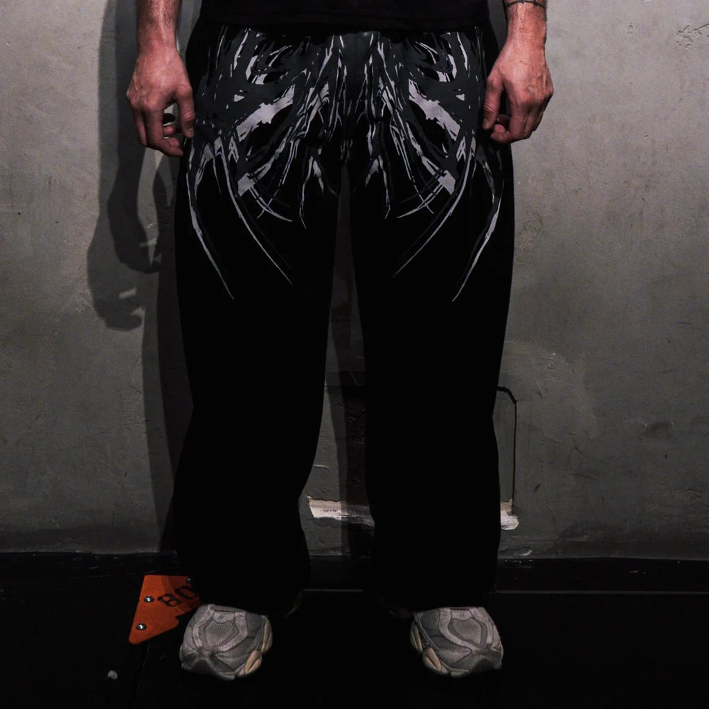 Dark Y2K Unisex Joggers – Loose Fit Streetwear Pants with Drawstring - Lia_Store