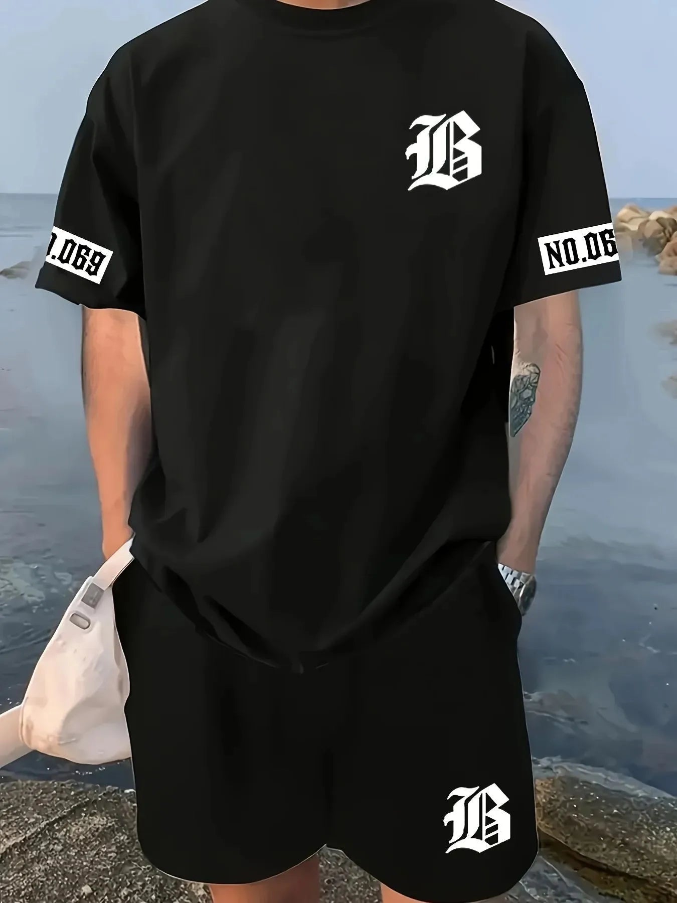 Fashion Casual Men Short Set - Lia_Store