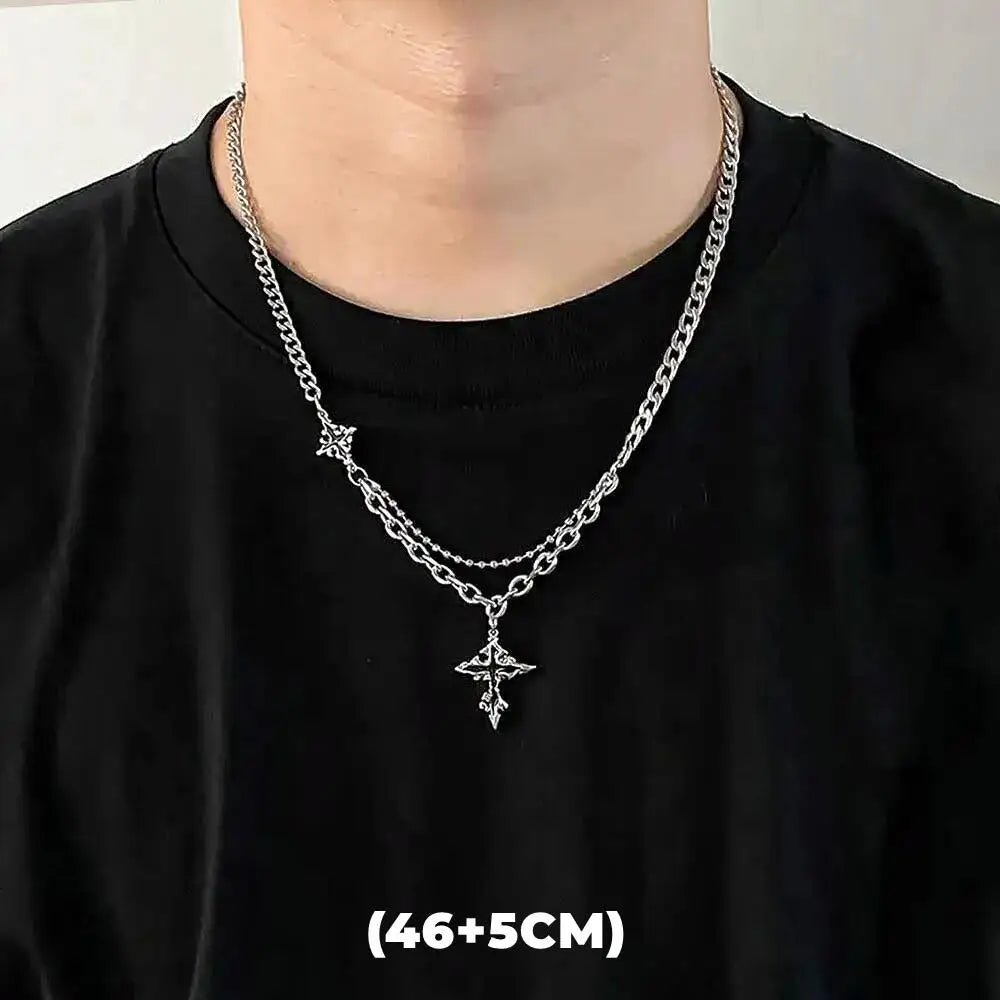Hip Hop Star Pendant Necklace Unisex - Lia_Store