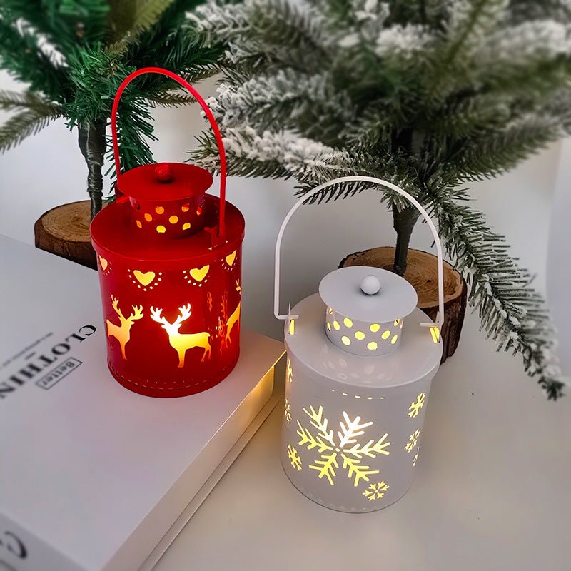 LED Christmas Candle Lantern – Nordic Style Holiday Decoration - Lia_Store