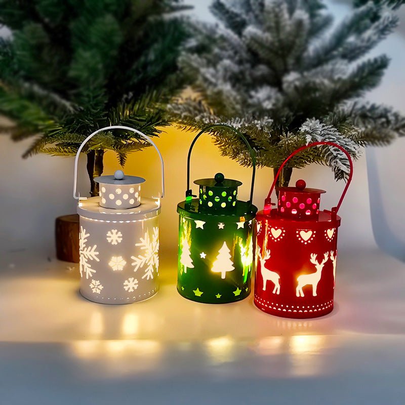 LED Christmas Candle Lantern – Nordic Style Holiday Decoration - Lia_Store