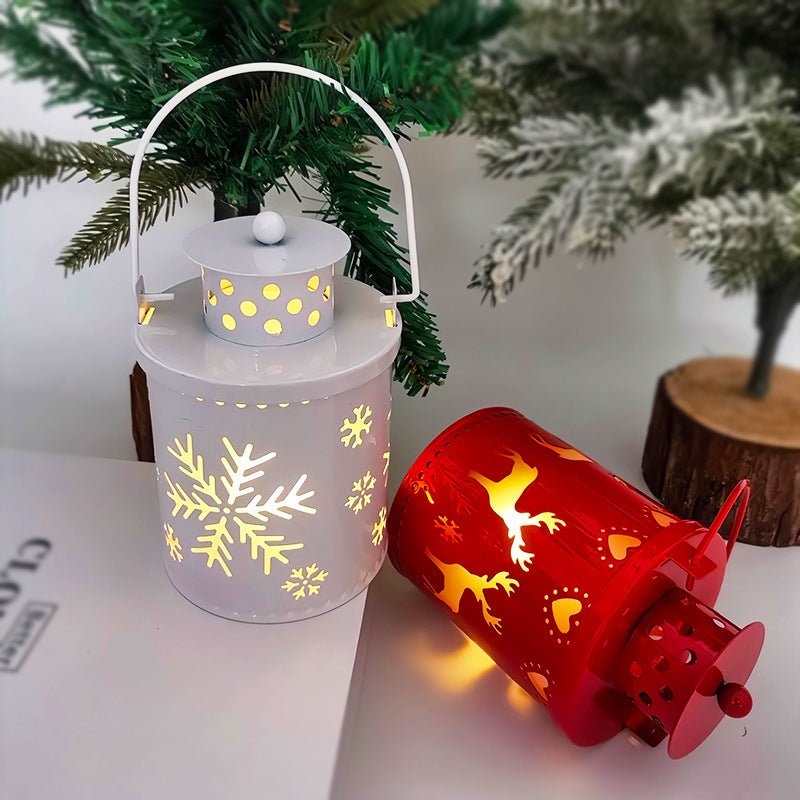 LED Christmas Candle Lantern – Nordic Style Holiday Decoration - Lia_Store