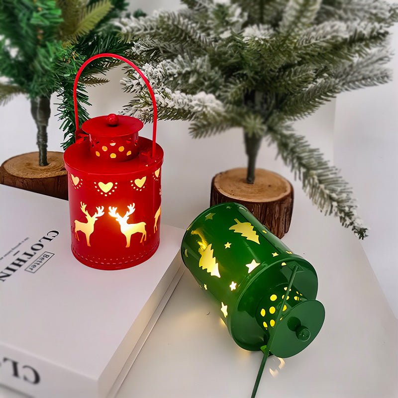 LED Christmas Candle Lantern – Nordic Style Holiday Decoration - Lia_Store