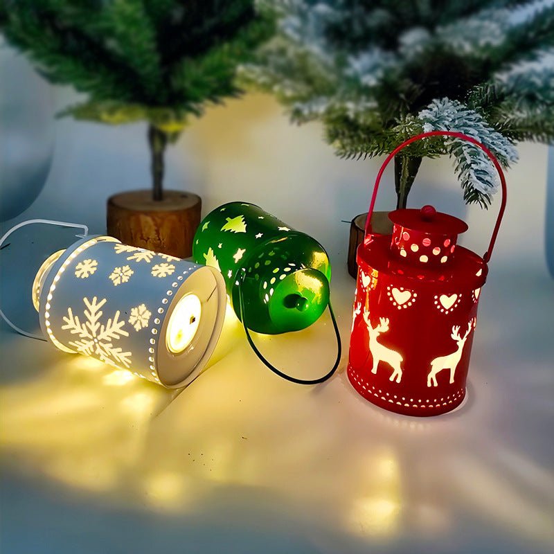 LED Christmas Candle Lantern – Nordic Style Holiday Decoration - Lia_Store