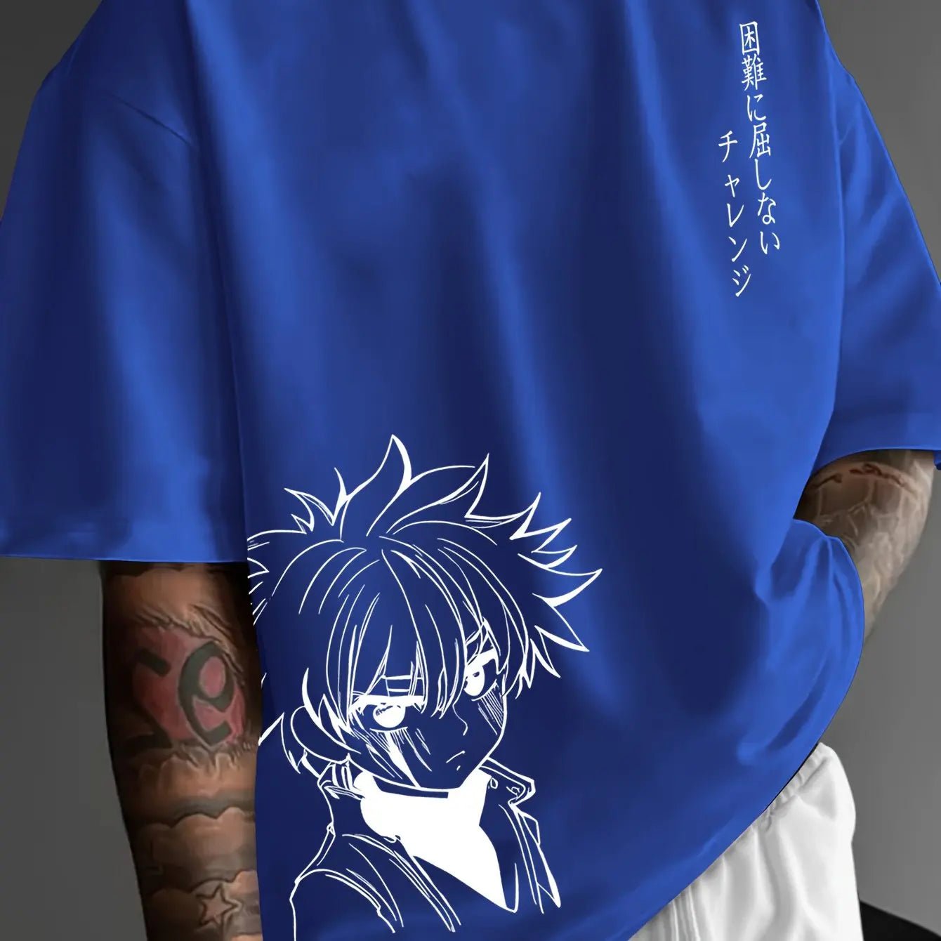 Men’s 100% Cotton Anime Character T-Shirt – Casual Loose Fit Tee - Lia_Store