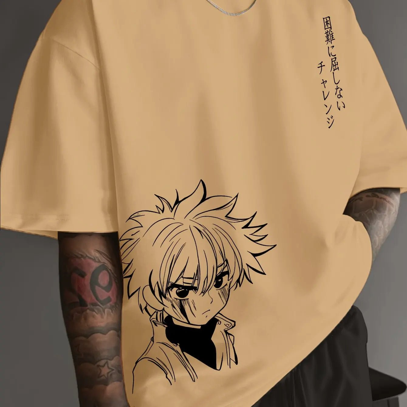 Men’s 100% Cotton Anime Character T-Shirt – Casual Loose Fit Tee - Lia_Store