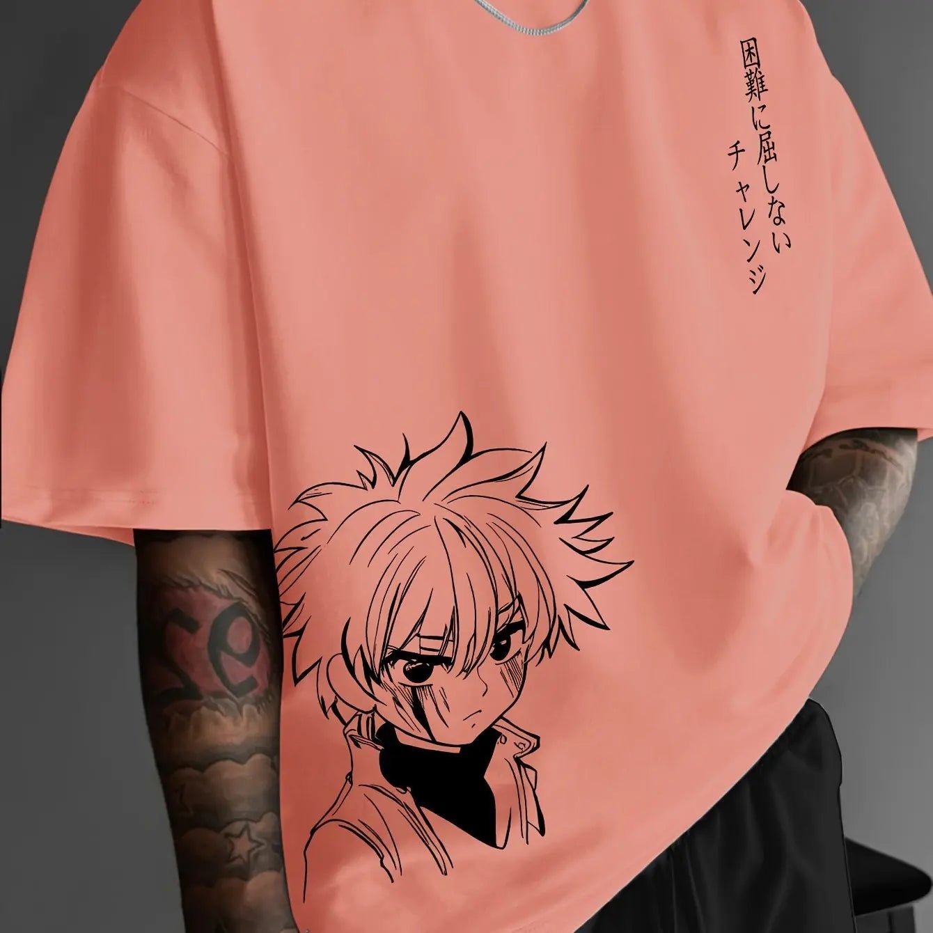 Men’s 100% Cotton Anime Character T-Shirt – Casual Loose Fit Tee - Lia_Store