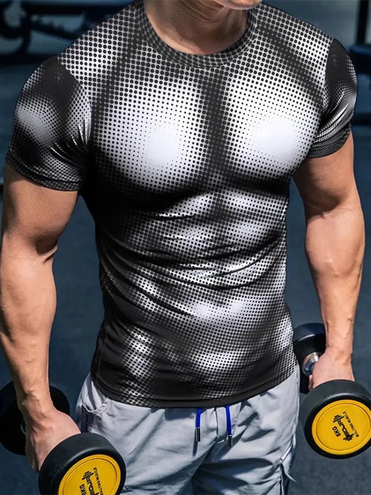 Men’s 3D Printed Racing Sports T-Shirt Gym - Lia_Store