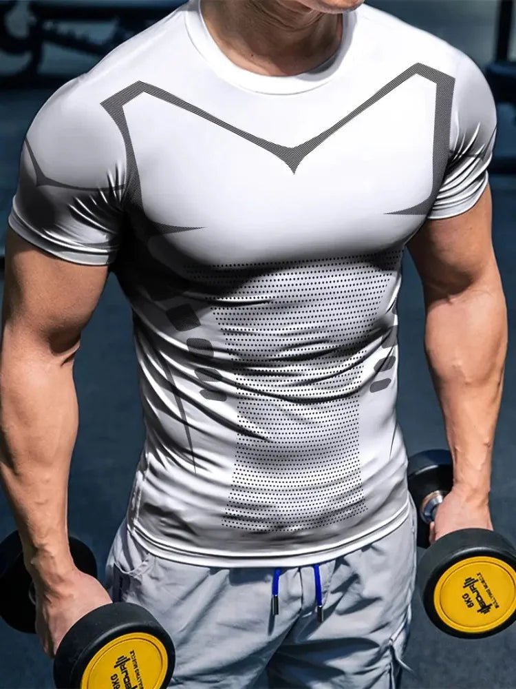 Men’s 3D Printed Racing Sports T-Shirt Gym - Lia_Store