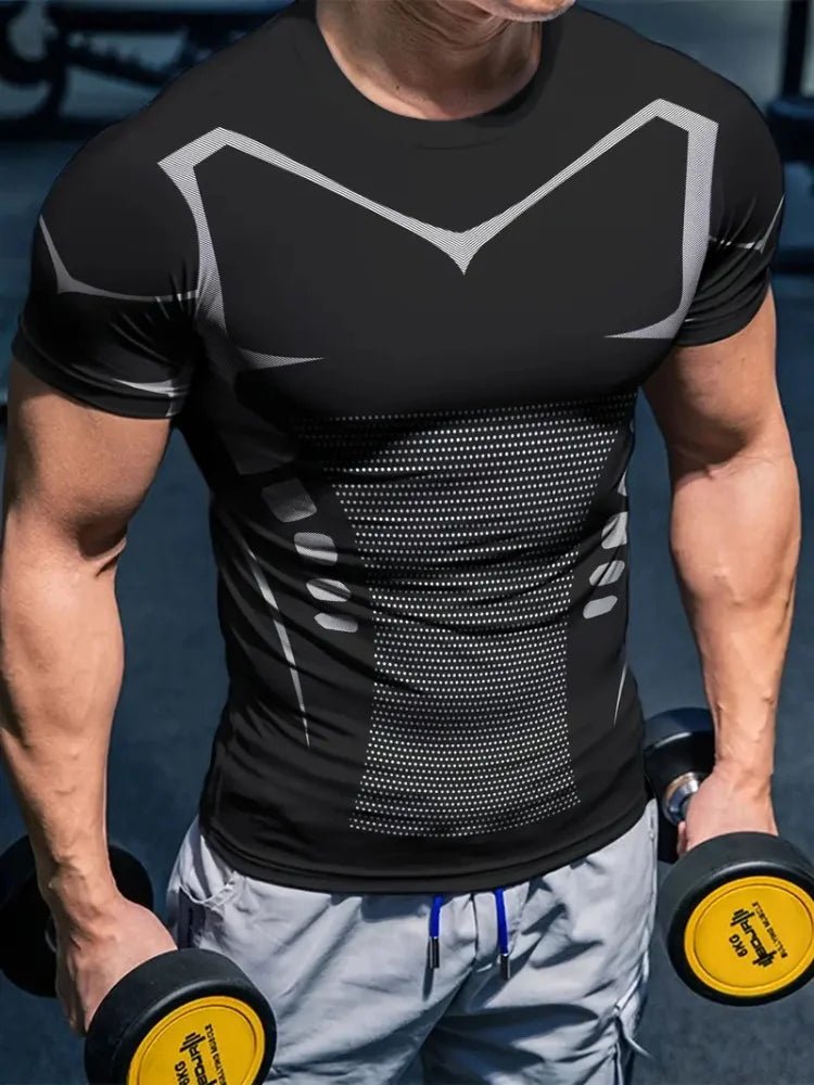 Men’s 3D Printed Racing Sports T-Shirt Gym - Lia_Store