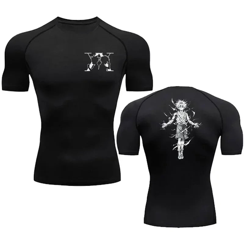 Men’s Anime Compression T-Shirt Gym - Lia_Store