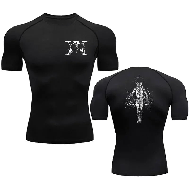 Men’s Anime Compression T-Shirt Gym - Lia_Store