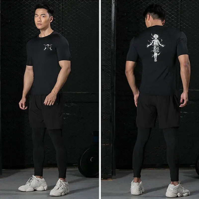 Men’s Anime Compression T-Shirt Gym - Lia_Store