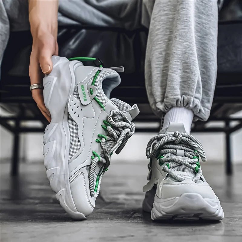 Men’s Breathable Thick - Soled Casual Sneakers – Comfortable All - Season Shoes - Lia_Store