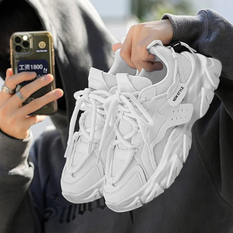 Men’s Breathable Thick - Soled Casual Sneakers – Comfortable All - Season Shoes - Lia_Store