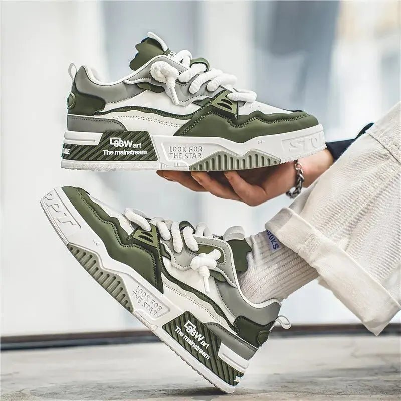 Men’s Casual Non - Slip Lace - Up Sneakers – Comfortable Outdoor Shoes - Lia_Store