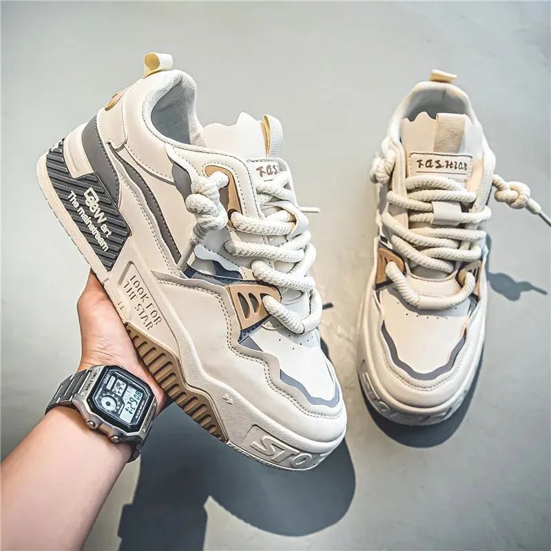 Men’s Casual Non - Slip Lace - Up Sneakers – Comfortable Outdoor Shoes - Lia_Store