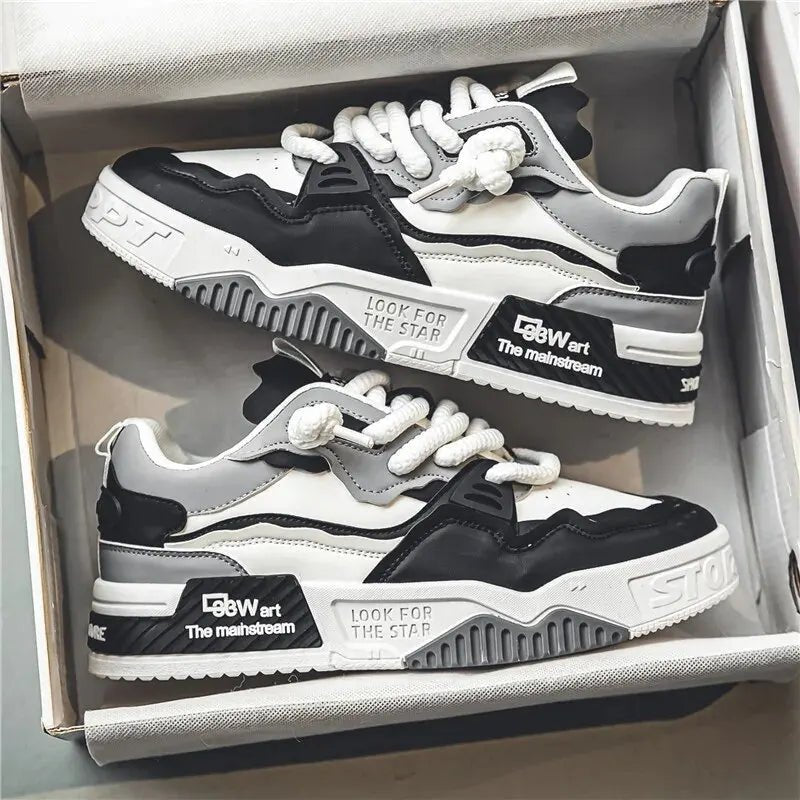 Men’s Casual Non - Slip Lace - Up Sneakers – Comfortable Outdoor Shoes - Lia_Store