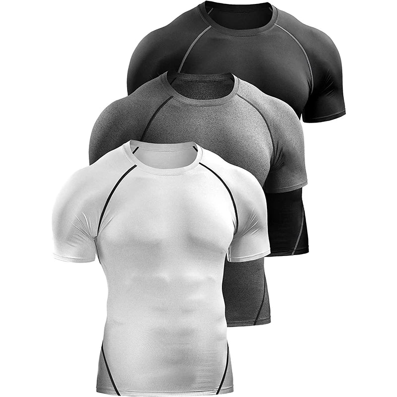 Men’s Compression Quick - Dry Sports T-Shirt Gym - Lia_Store