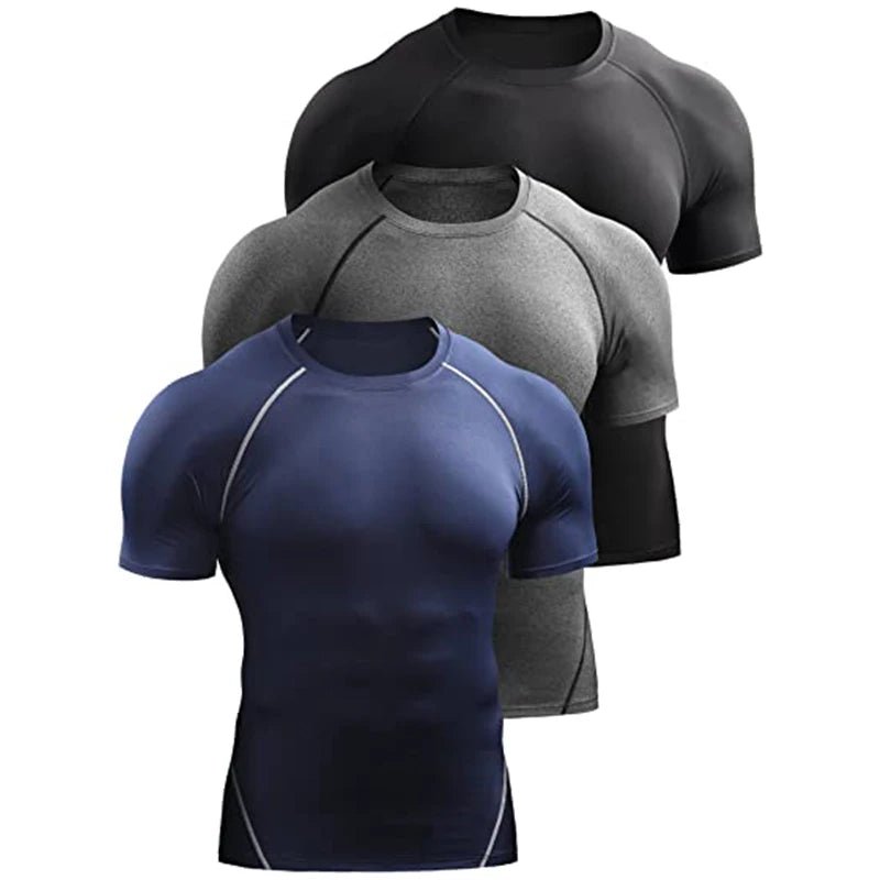 Men’s Compression Quick - Dry Sports T-Shirt Gym - Lia_Store