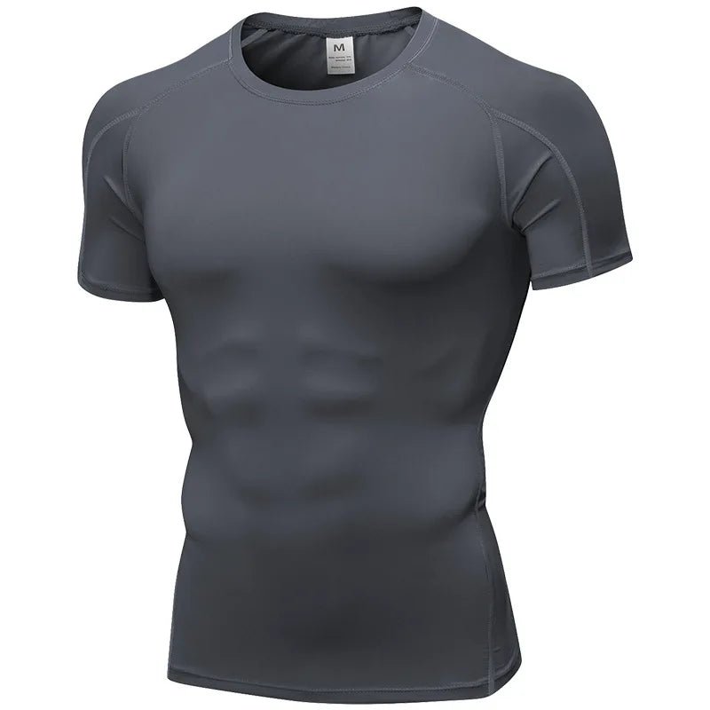 Men’s Compression Rashguard Gym T-Shirt - Lia_Store