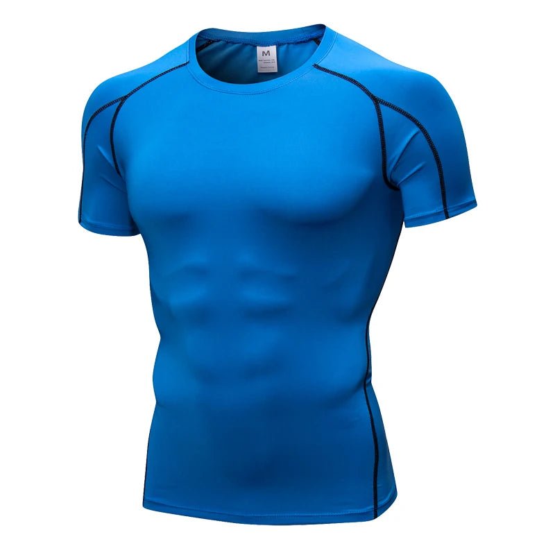 Men’s Compression Rashguard Gym T-Shirt - Lia_Store