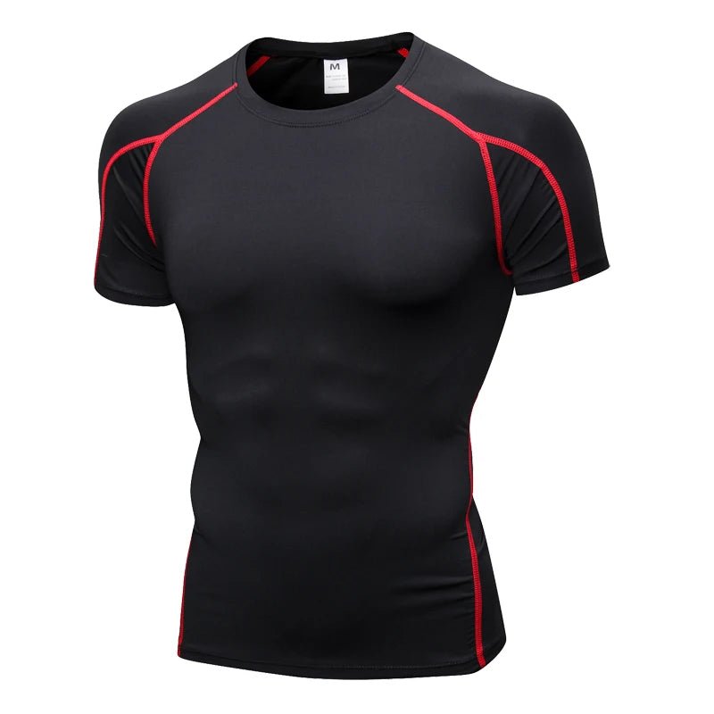 Men’s Compression Rashguard Gym T-Shirt - Lia_Store