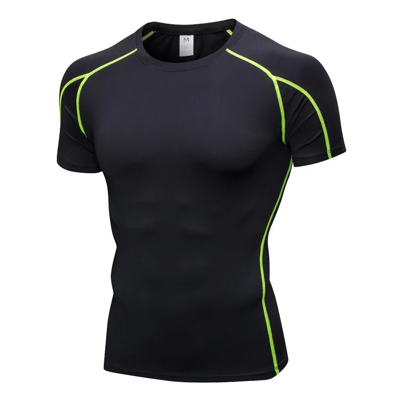 Men’s Compression Rashguard Gym T-Shirt - Lia_Store
