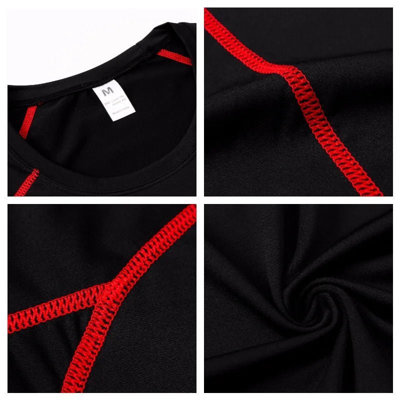 Men’s Compression Rashguard Gym T-Shirt - Lia_Store