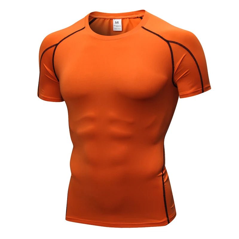 Men’s Compression Rashguard Gym T-Shirt - Lia_Store
