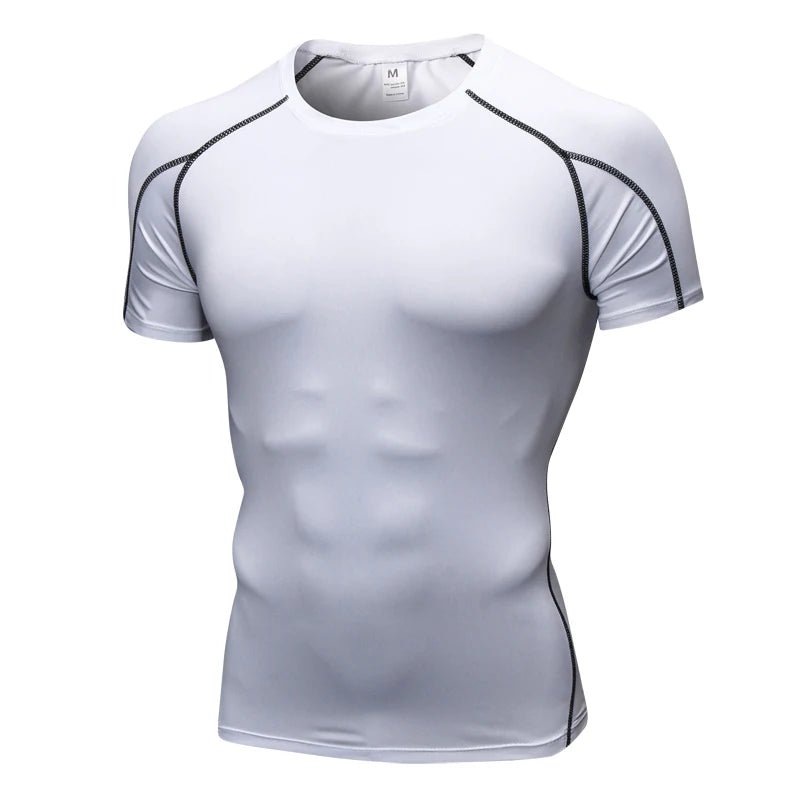 Men’s Compression Rashguard Gym T-Shirt - Lia_Store