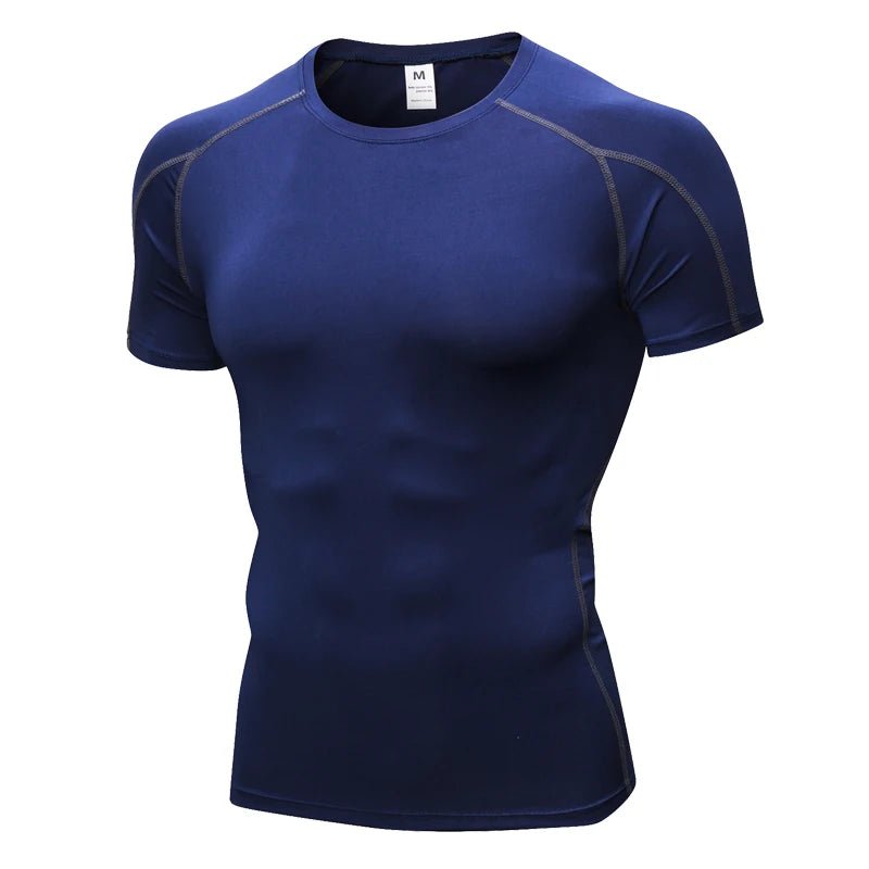 Men’s Compression Rashguard Gym T-Shirt - Lia_Store