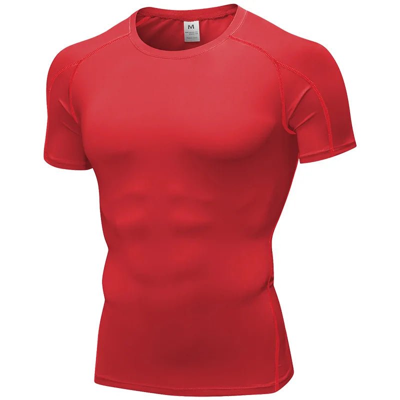 Men’s Compression Rashguard Gym T-Shirt - Lia_Store