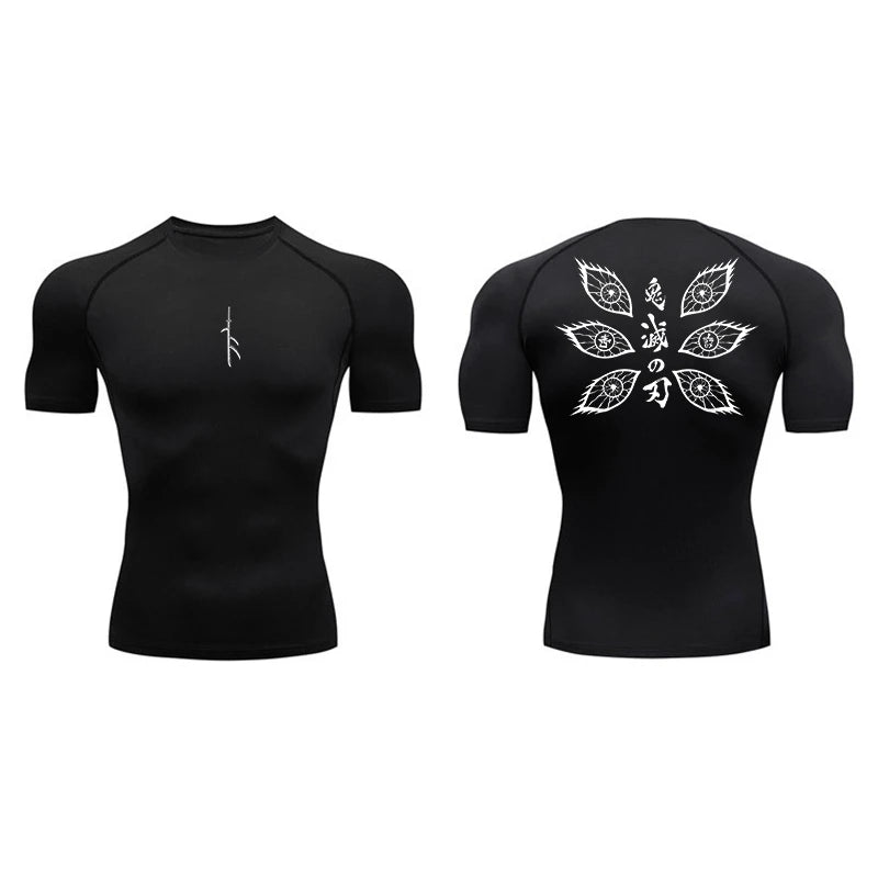 Men’s Graphic Compression Quick - Dry T-Shirt Gym - Lia_Store