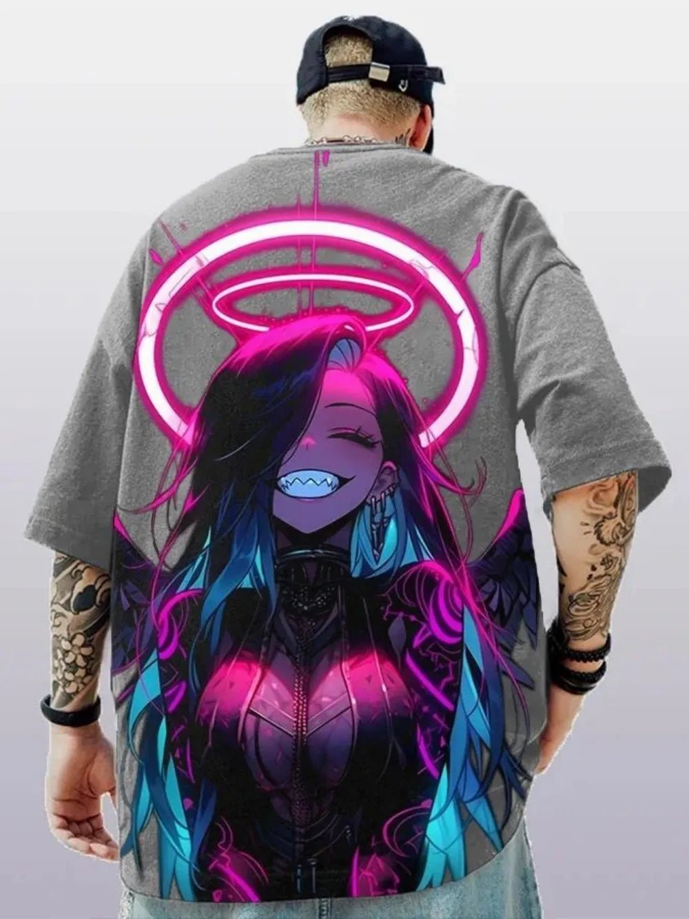 Men’s Quick - Dry Anime Print T-Shirt – Breathable Outdoor Tee - Lia_Store