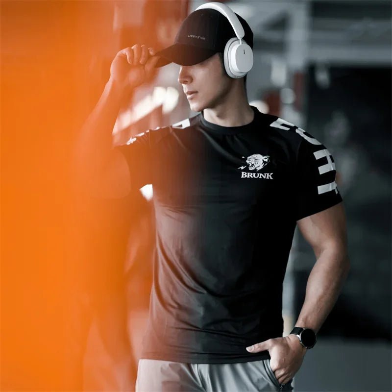 Men’s Quick - Dry Breathable Sports T-Shirt Gym - Lia_Store