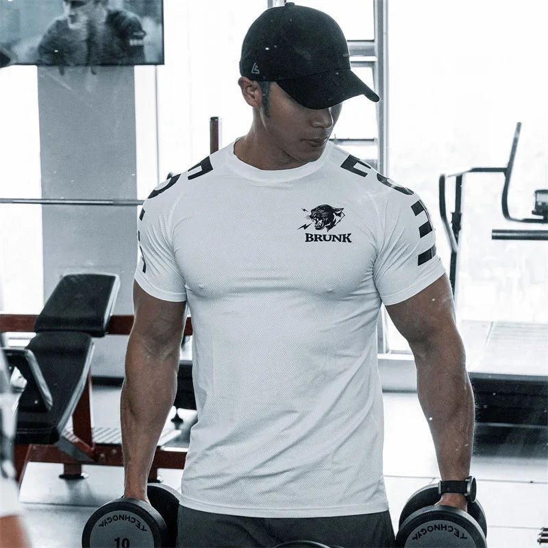 Men’s Quick - Dry Breathable Sports T-Shirt Gym - Lia_Store