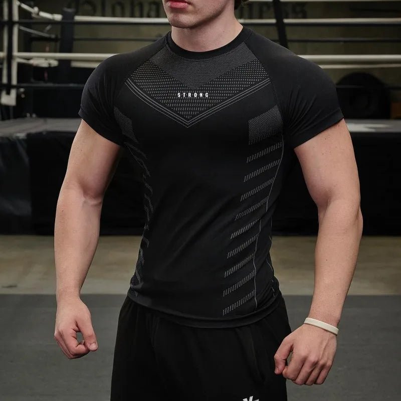 Men’s Quick - Dry Compression Fitness T-Shirt Gym - Lia_Store